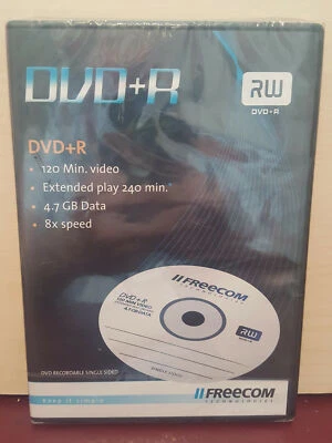 Freecom DVD+RW 120 Min Video Rewritable Single Sided DVD 4.7GB NEW SEALED (G18) - Image 1 of 2