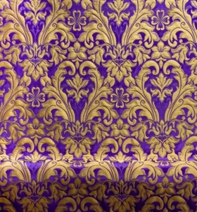 Blumenmuster Kirche Liturgischer Brokat Qualität Stoff Gewand 150cm breit Neu! - Bild 1 von 10