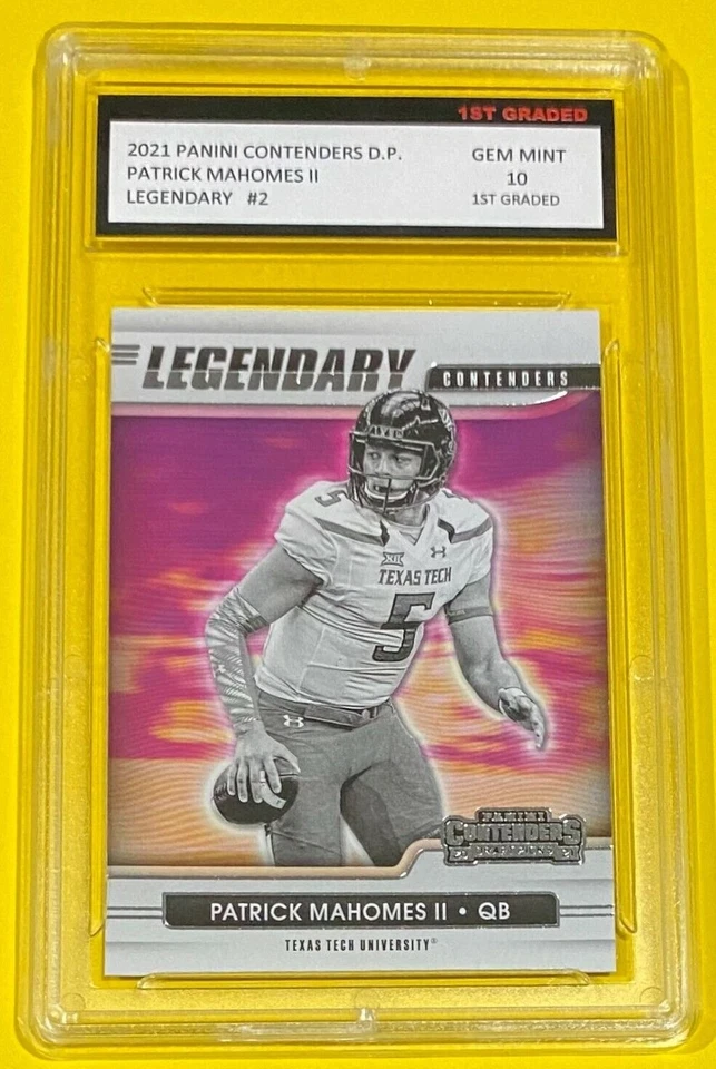 2021 CONTENDERS DRAFT PICKS PATRICK MAHOMES II 1ST GRADED 10 LEGENDARY #2 🔥 - Image 1 of 1