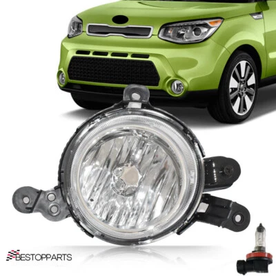 For Kia Soul 2014-2016 Left Side Fog lights Lamps Assembly W/Bulbs - Imagem 1 de 4