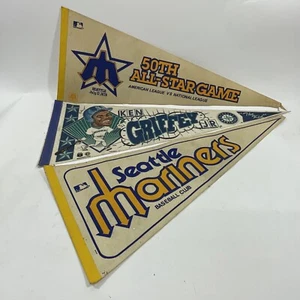 Vintage Wimpel Konvolut 70er 90er Seattle Mariners Ken Griffey Jr All Star Game - Bild 1 von 23