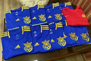 JUEGO 10 PIEZAS CAMISETA DE FÚTBOL LOCAL DE LA SELECCIÓN NACIONAL DE UCRANIA 2012 ¡USADA! - Imagen 1 de 24