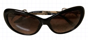 Brighton Ballroom Blitz Black Bow and Rhinestone Embellished Sunglasses 56 15 - Picture 1 of 9