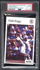 WADE BOGGS PSA 6 1986 MARKETCOM SPORTS ILLUSTRATED TEST POSTER STICKER 1987