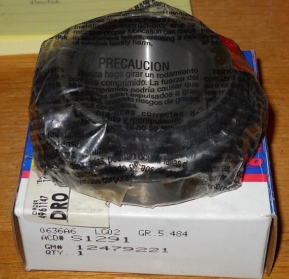 NOS 1994-2004 Chevrolet S10 Rear Differential Pinion Bearing S1291 - Изображение 1 из 1