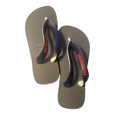 Chanclas Havaianas Top Mix, gris/azul marino, 25/26 BR - 9/10 C EE. UU. Niño pequeño Foto 1 de 4