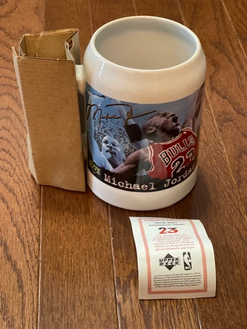 Michael Jordan #23 Bulls Upper Deck 1997 Commemorative Tankard Mug (#547) New Cover