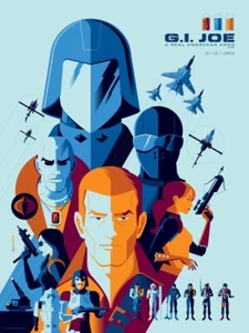 2013 NYCC EXCLUSIVE TOM WHALEN GI JOE SCREEN ART PRINT ACID FREE GALLERY - Picture 1 of 2