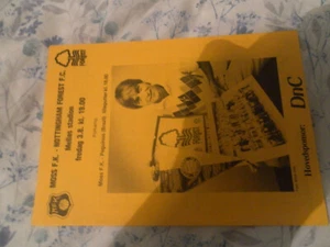 1984 MOSS NORWAY V NOTTINGHAM FOREST FRIENDLY E1 - Foto 1 di 1