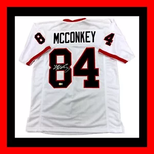Ladd McConkey Georgia Bulldogs Signed Custom Jersey /Beckett - Picture 1 of 1