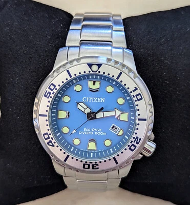 Citizen Promaster Diver Eco-Drive Men's Watch Blue Dial BN0165-55L - Image 1 of 4