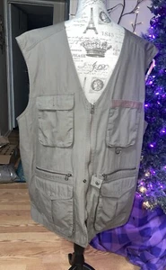 Eddie Bauer Travex Vest Mens XL Jacket Full Zip Travel Outdoors Fishing Pockets - Picture 1 of 3