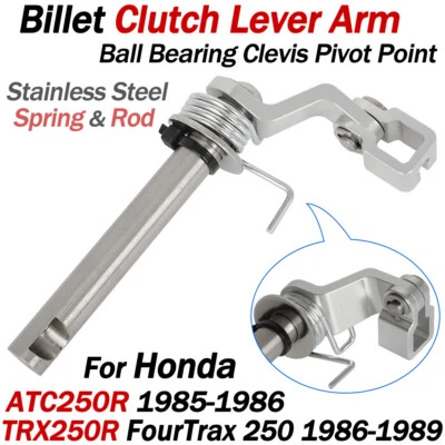 PARA HONDA 1985-1989 TRX250R ATC250R FOURTRAX BILLET EMBRAGUE BRAZO PALANCA CON RESORTE Foto 1 de 4