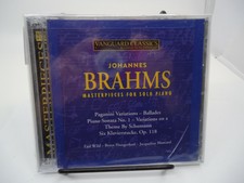 Johannes Brahms Masterpieces for Solo Piano CD NEW