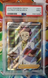 Pokemon Professor's Research 201/202 PSA 9 2020 Sword Shield 201 PSA 9 Full Art - Bild 1 von 2