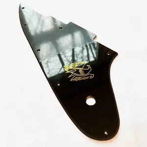 Schwarz 7 Schrauben Schlagbrett für Epiphone Firebird Studio + Chrom oder Gold Aufkleber - Bild 1 von 10