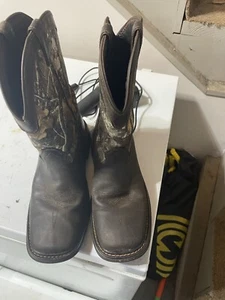 Rocky Boy Kid Size 6.5 M Ride FLX Waterproof Western Realtree Camo 8" Boots - Picture 1 of 11