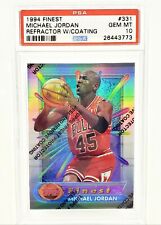 📈 PSA 10 REFRACTOR MICHAEL JORDAN 📈 1994-95 FINEST #331 GEM MINT W/COATING