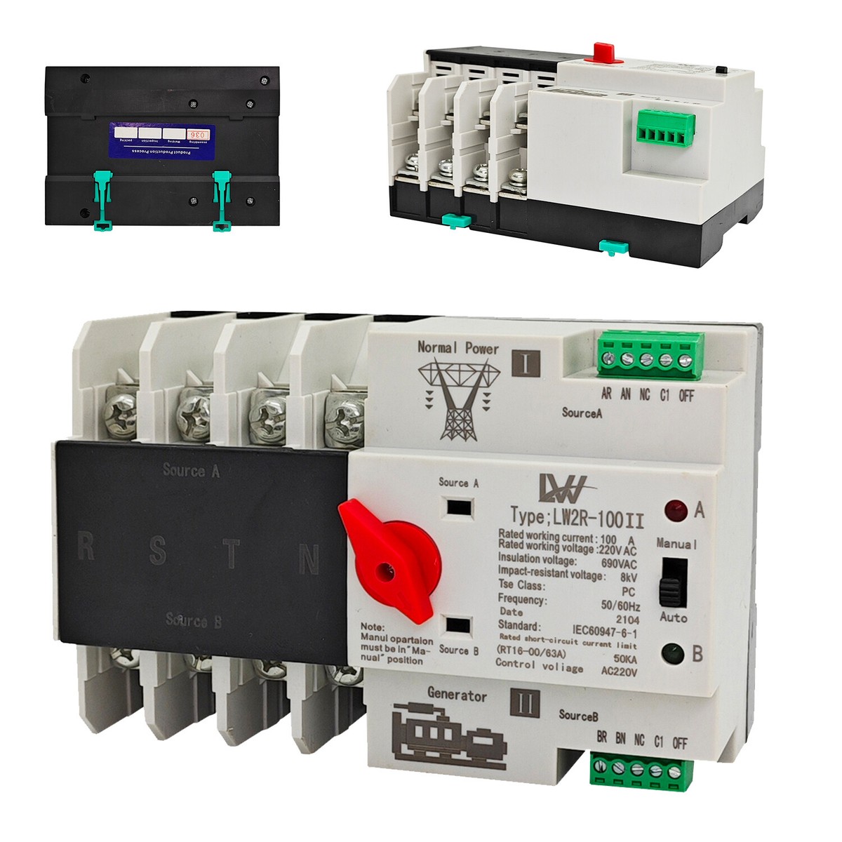 Interruttore Sezionatore Rotativo 4 Poli - 32A, 3 Poli - Foto 6