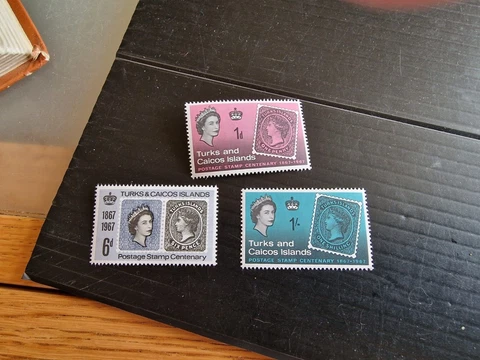 TURKS AND CAICOS ISLANDS 1967 SG 288-290 STAMP CENTENARY MNH Cover