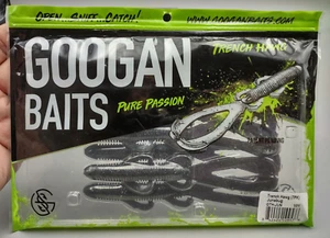 NEW Googan Baits 6" Trench Hawg Junebug 7 PK GTH-JUN - Picture 1 of 5