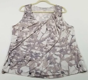 Coldwater Creek Tank Top Women's XL Multicolor Abstract Scoopneck Stretch Artsy - Picture 1 of 9
