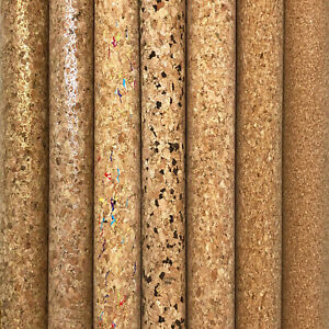 Natural Cork PU Leather Fabric For Craft Decor Accessories Bag Material 54" Wide