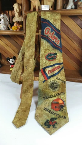 Florida Gators College Football Team University Logo 100% Silk Necktie Neck Tie Cover