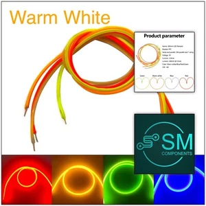 4PCS DC3V 300mm 2200K Warm White Super Flexible Silicone Filament Lamp LED - Picture 1 of 5