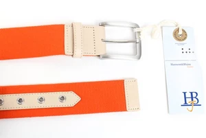 HARMONT & BLAINE 115cm Orange Belt Squared-End Metal Buckle Accent - Picture 1 of 6