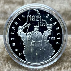 Polen 2011 Schlesischer Aufstand 10 Złotych Stempelglanz Gedenkmünze Silber - Bild 1 von 4