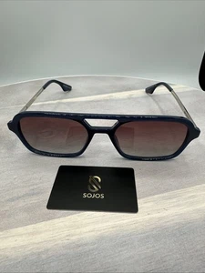 Occhiali da sole Sojos polarizzati blu navy guida sportiva - Foto 1 di 8