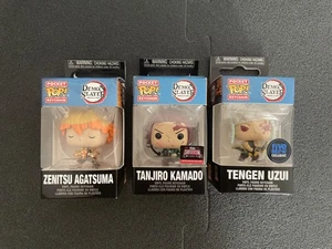 Funko Pop Schlüsselanhänger Demon Slayer - Zenitsu, Tanjiro und Tengen (LIMITED EDITION) - Bild 1 von 3