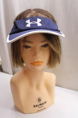 Under Armour UNISEX Azul Blanco Tubería Iso-Chill Lanzamiento Run Visera OSFM Foto 1 de 4