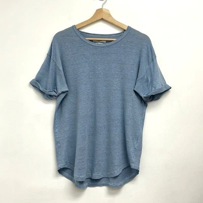 NWOT Isabel Marant Étoile Koldi Linen Rolled Sleeve Easy Relaxed Fit Tee - Large - Image 1 of 4