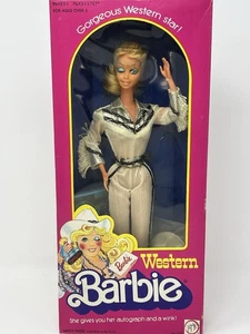 NRFB 1980 VINTAGE Barbie Gorgeous Western Star Winking Doll #1757 NIB Sealed! - Bild 1 von 24