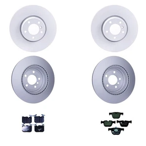 Hella Front Rear Rotors Low-Met Disc Brake Pad Kit For F30 335i F33 430i xDrive - Picture 1 of 1