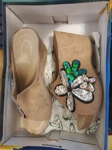 Italina by Summer Rio DW7261 Platform Sandals- Peach, US 6.5 - Picture 1 of 3