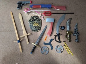 Fancy Dress Toy Bundle. Kids/Adults - Knights, Pirates, Swords, Guns, Devil - Picture 1 of 4