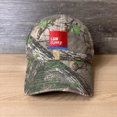 Parche publicitario L&W Supply sombrero correa trasera para hombre talla única Realtree camuflaje Foto 1 de 4