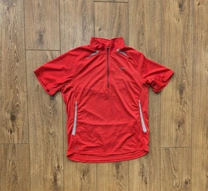 Nike Running Cycling Half Zip Jersey Shirt Size Medium Marathon Triathlon Cross - Picture 1 of 11