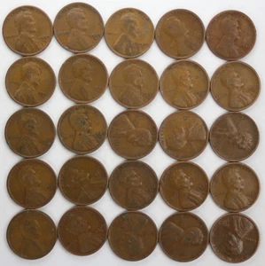 Roll of Fifty (50) 1929 D Lincoln Wheat Cents - Picture 1 of 4
