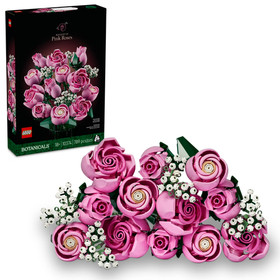 LEGO Botanicals Bouquet of Pink Roses Artificial Flowers - Building Blocks