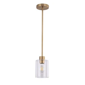 Brass Pendant Lights,Modern Farmhouse Pendant Light,Gold Light Fixture Kitche... - Picture 1 of 9