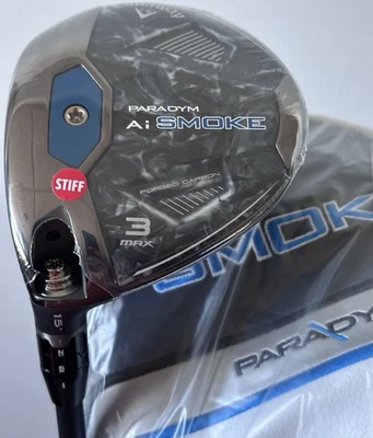 Callaway Paradym Ai Smoke MAX Fairway 3-Wood LEFT Hand 15* Stiff Flex LH NEW! - Image 1 of 4