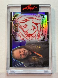 Hoja Pop Century 2025 en tarjeta Auto Guy Gilchrist con boceto de Ariel 76/100 - Imagen 1 de 2