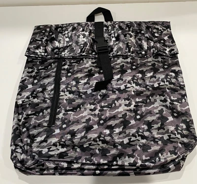 PACO RABANNE Phantom Camo Backpack Travel Bag Tote Duffel BLACK MULTI New - Image 1 of 4