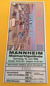 ® Eintrittskarte Ticket Pink Floyd Mannheim 1988 - Picture 1 of 2