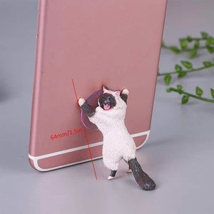 Cute Cat Mobile Phone Holder Suction Cup Desktop Stand Tablet Stent Kitten sh - Picture 1 of 12