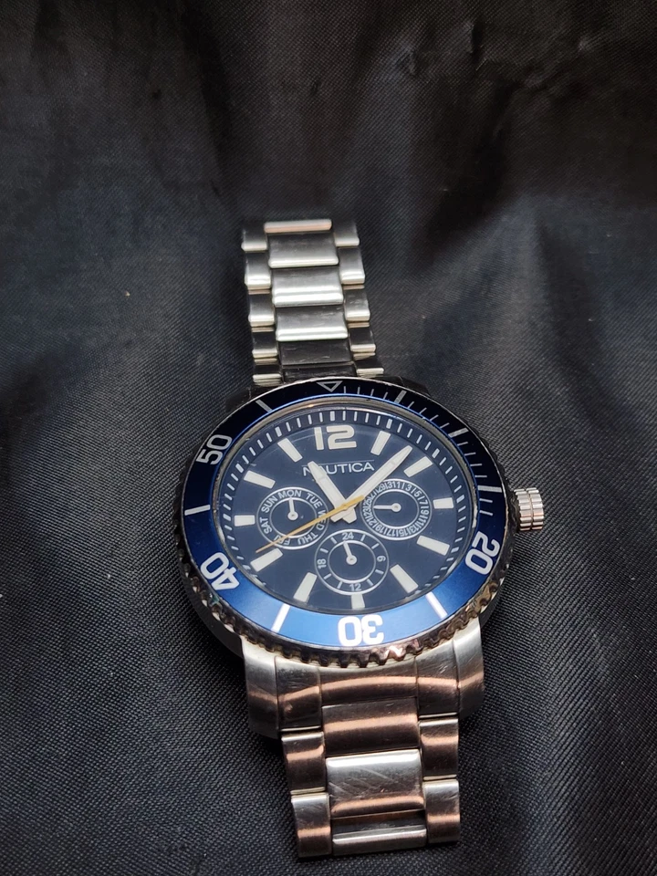 Reloj Hombre Nautica 100 Metros Sin Probar Japón  Foto 1 de 4